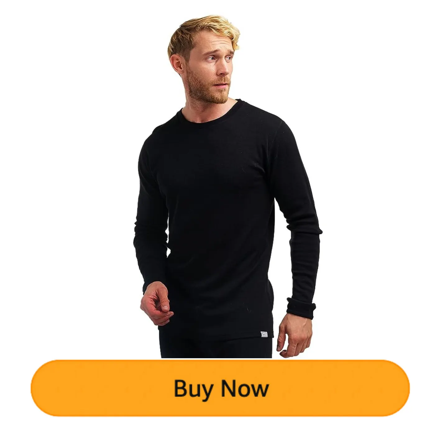 100% Merino Wool Base Layer Men Set - Thermal Underwear for Men Long Johns | Lite, Midweight, Heavyweight Options, Naturally Odor-Resistant, Breathable Cold Weather Top Bottom, Ideal for Hiking, Skiing, photograph 15 of 16